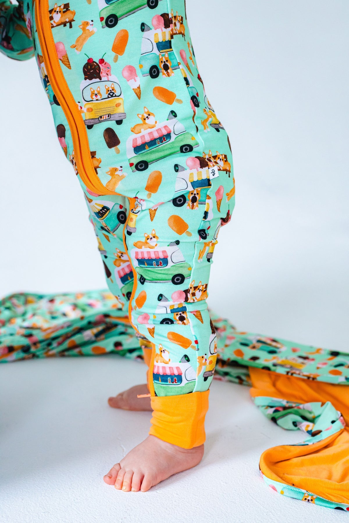 Archie Corgi Ice Cream Social Zippy Viscose Pajamas Tea for Three: A Children's Boutique