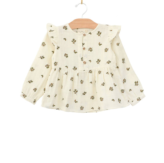 Olivia Olive Muslin Tunic Tea for Three: A Children's Boutique