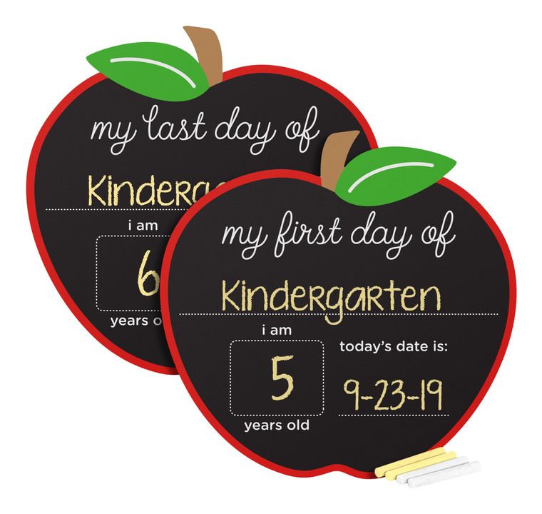 First and Last Day of School Reversible Apple Chalkboard Sign TheT43Shop