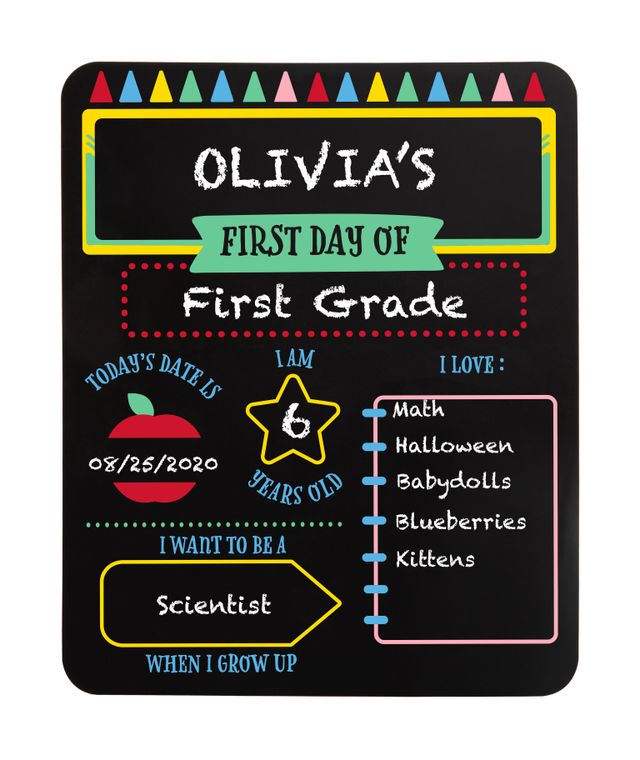 First and Last Day of School Reversible Highlights Chalkboard TheT43Shop