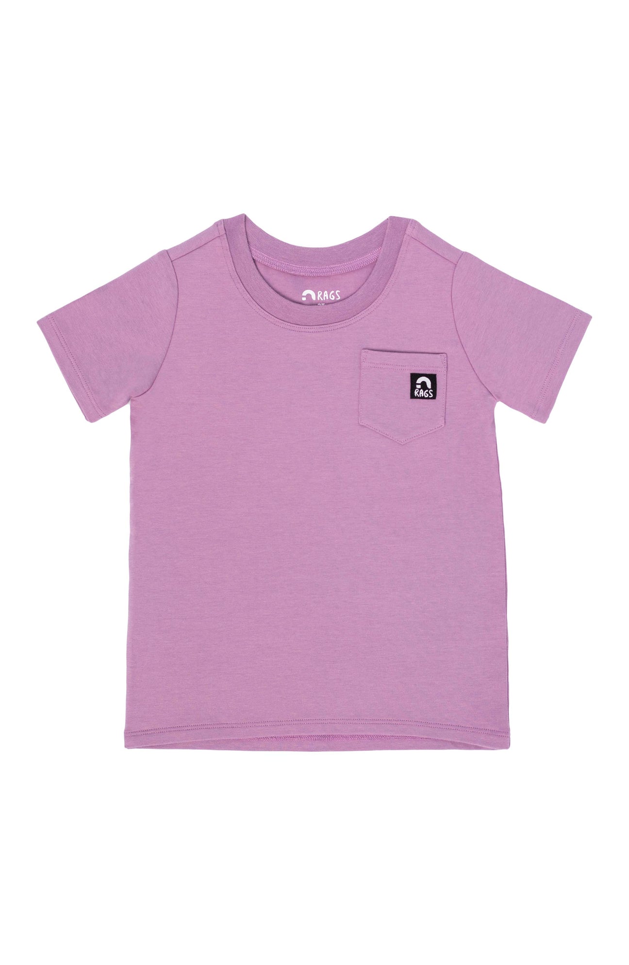 Essentials Short Sleeve Chest Pocket Rounded Tee - 'Lavender' TheT43Shop