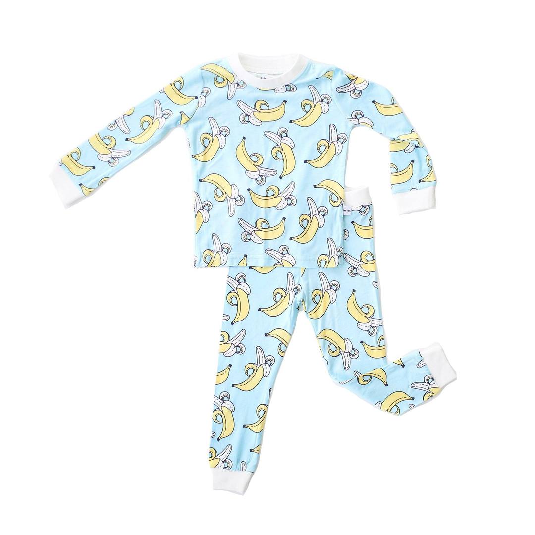 Bananas Two-Piece Toddler/Kids Bamboo Viscose Pajama Set TheT43Shop