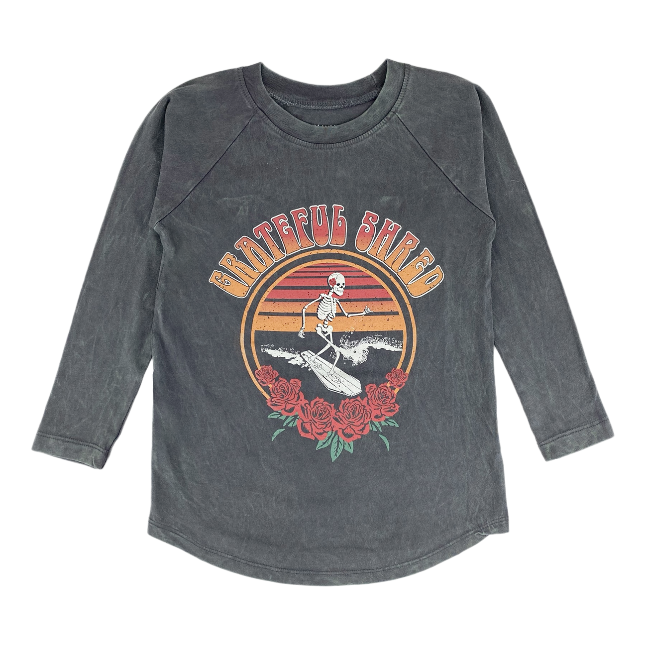 'Grateful Shred' Long Sleeve Tee Tea for Three: A Children's Boutique