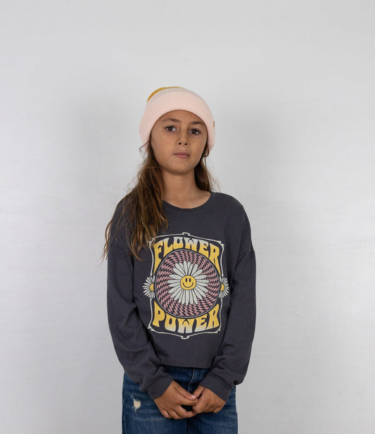 Flower Power Long Sleeve Tee Tea for Three: A Children's Boutique