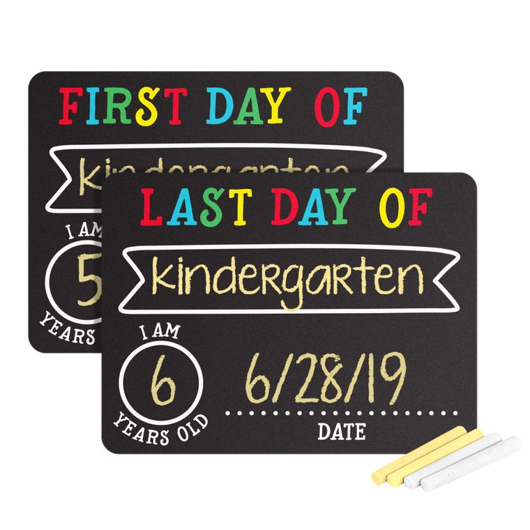 First and Last Day of School Photo Sharing Chalkboard Sign Set TheT43Shop