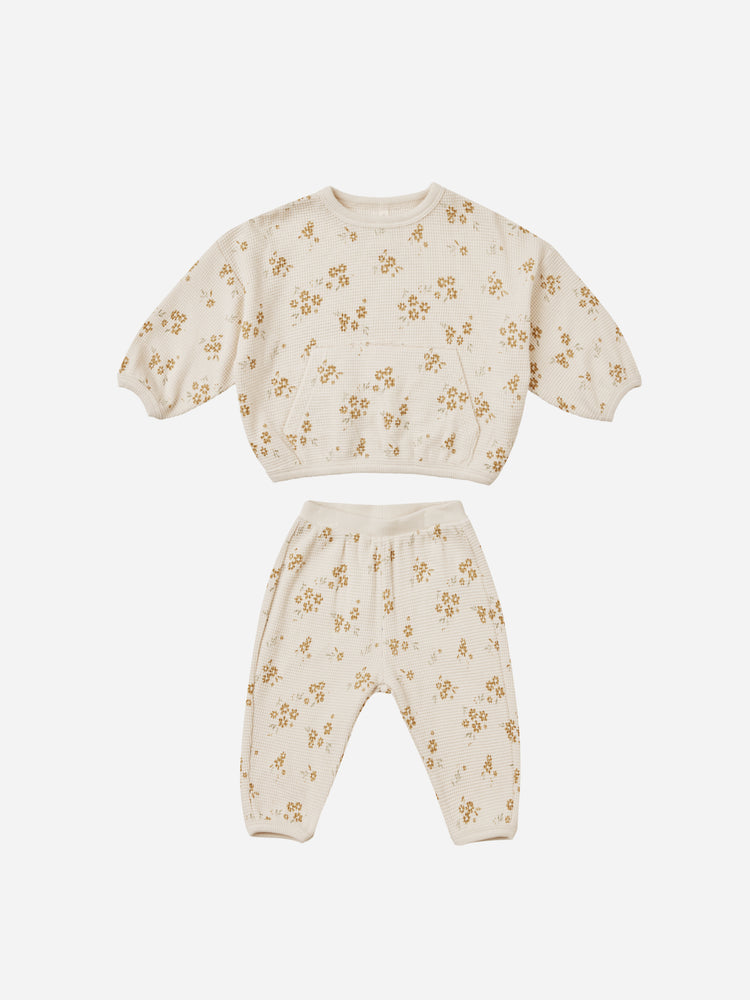 Waffle Slouch Set || Honey Flower Tea for Three: A Children's Boutique