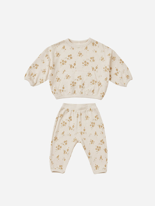 Waffle Slouch Set || Honey Flower Tea for Three: A Children's Boutique