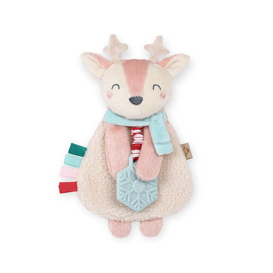 Holiday Pink Reindeer Plush + Teether Toy Tea for Three: A Children's Boutique