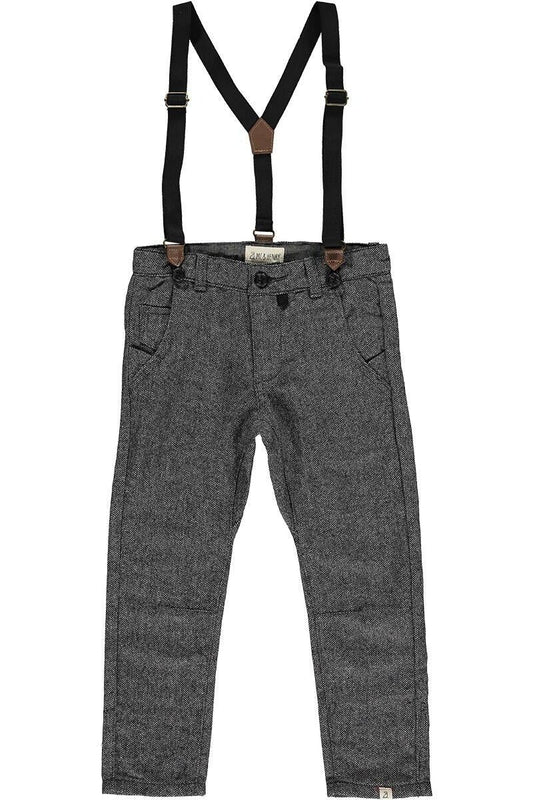 Harper's Herringbone Pants with Suspenders 2 Colors Available Tea for Three: A Children's Boutique