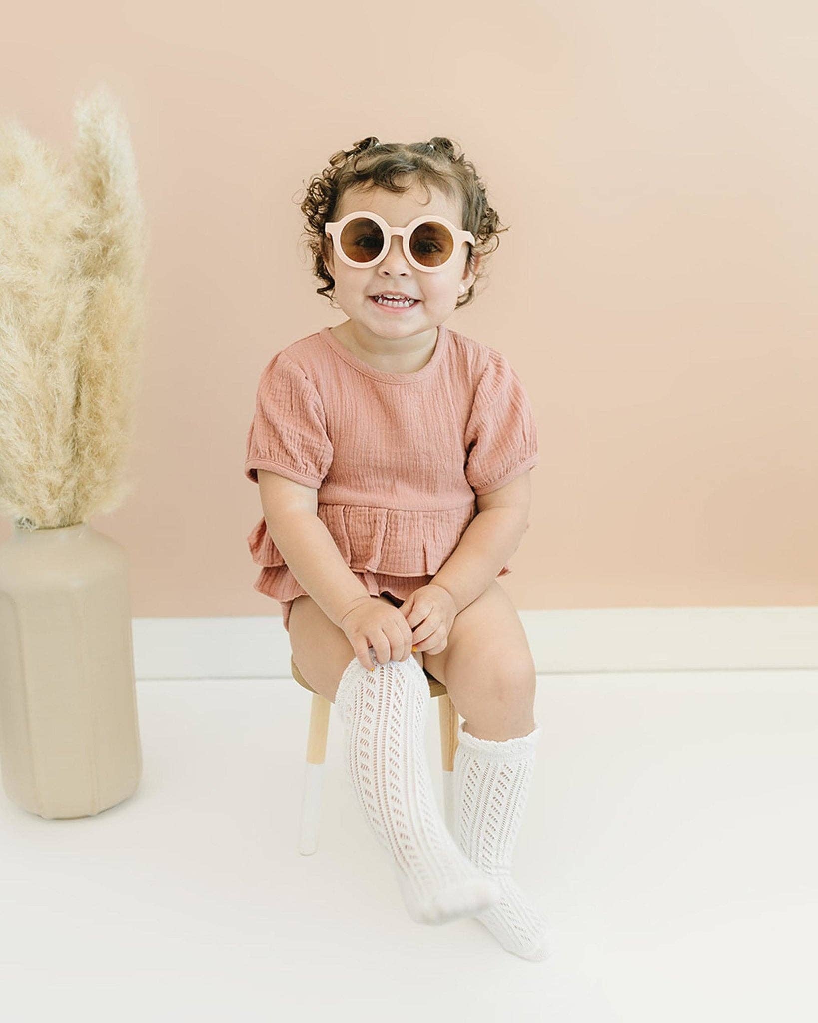 Ruffle Top Knee High Socks Tea for Three: A Children's Boutique