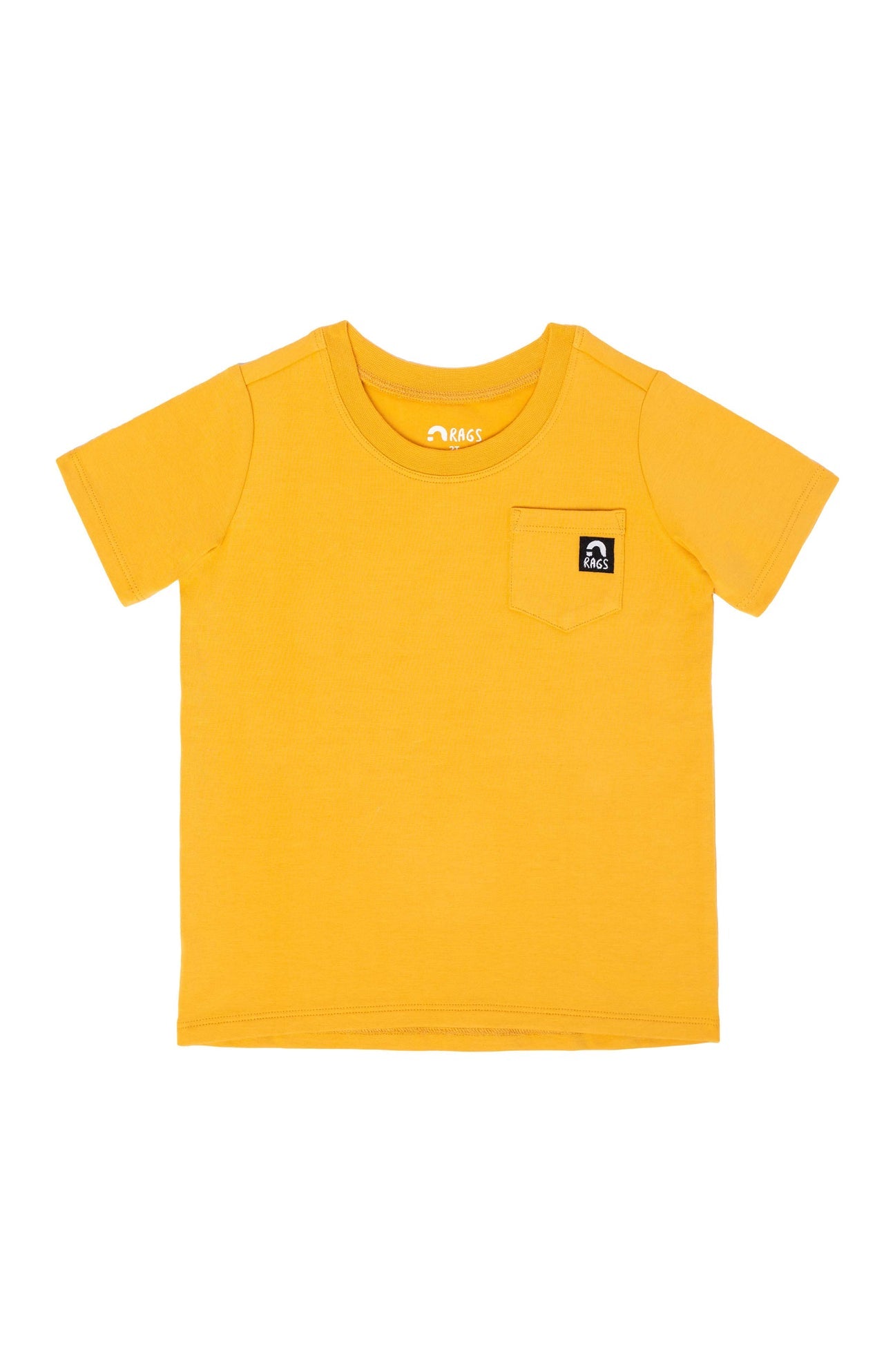 Essentials Short Sleeve Chest Pocket Rounded Tee - 'Honey' TheT43Shop