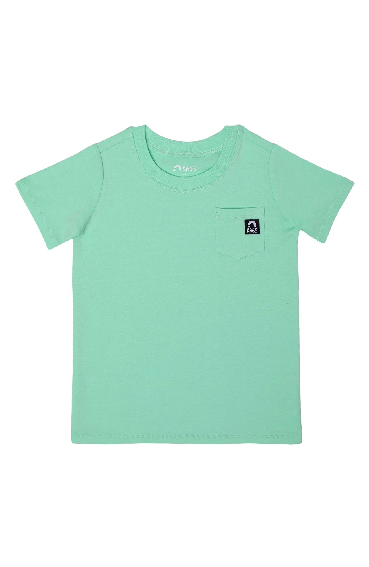 Essentials Short Sleeve Chest Pocket Rounded Tee - 'Cabbage' TheT43Shop