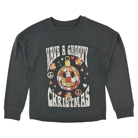 Groovy Christmas Oversized Tee Tea for Three: A Children's Boutique