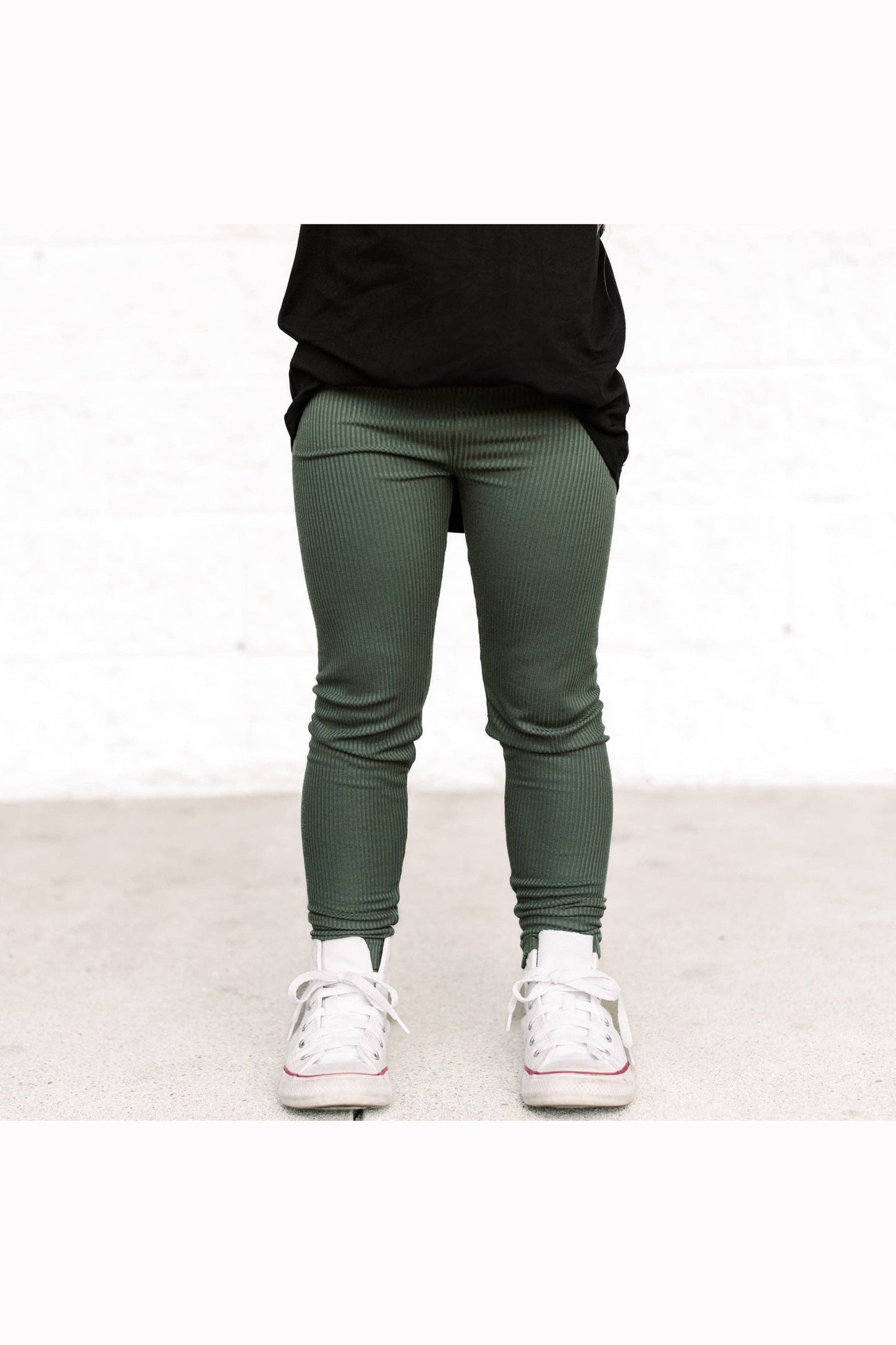 Max's Mossy Bamboo Rib Leggings Tea for Three: A Children's Boutique