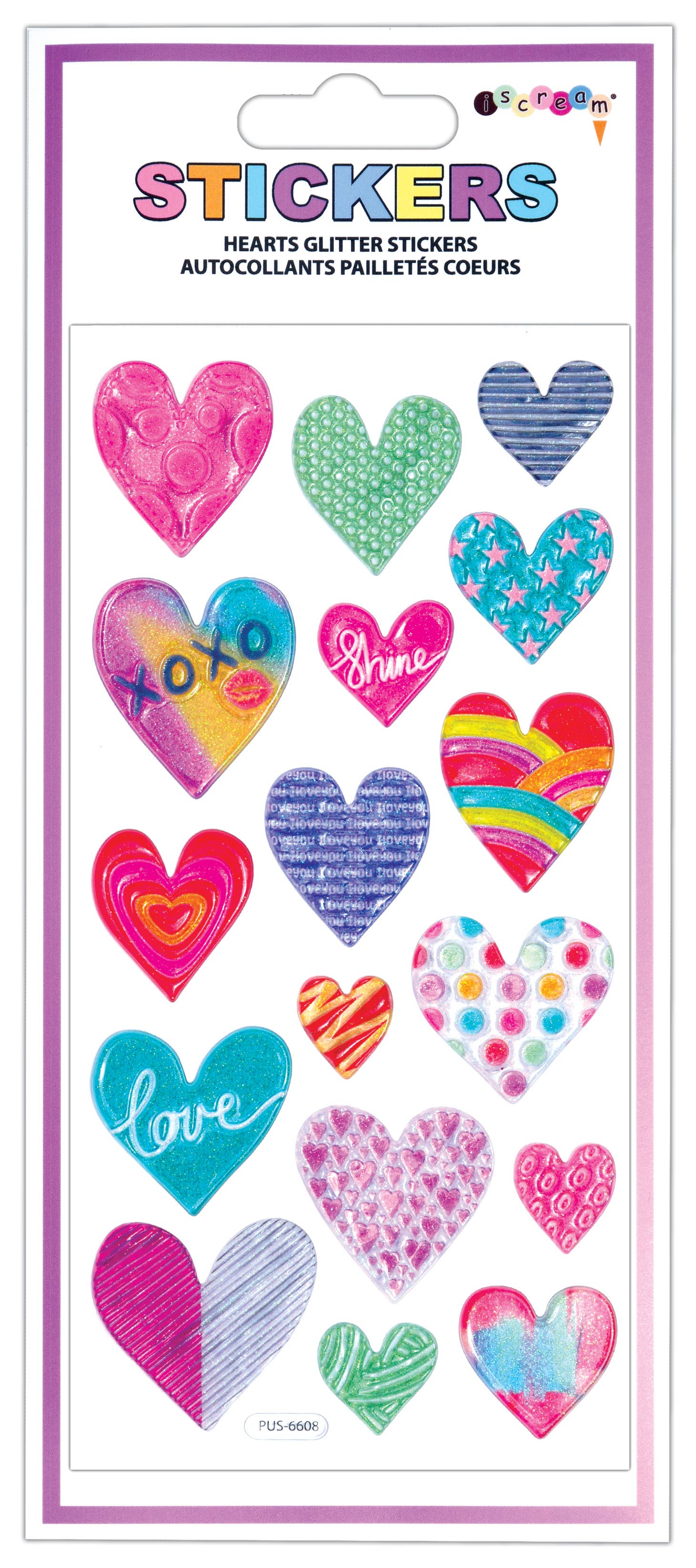 Hearts Glitter Stickers Tea for Three: A Children's Boutique