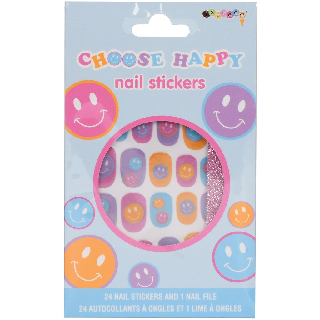 Happy Tie Dye Nail Stickers and Nail File Set Tea for Three: A Children's Boutique