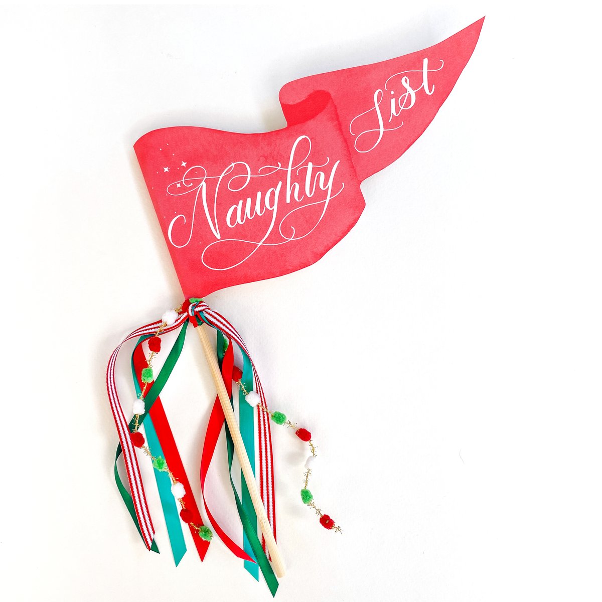 Naughty List Party Pennant TheT43Shop