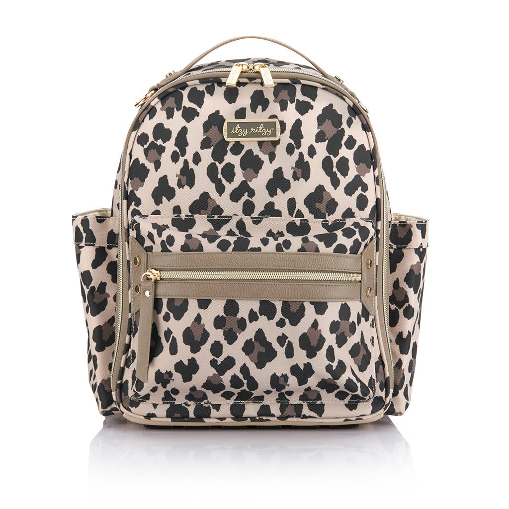 Leopard Mini Deluxe Diaper Bag Backpack TheT43Shop