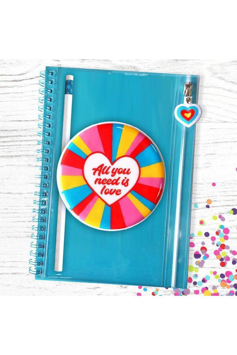All You Need Is Love Pencil Pouch Journal - Tea for Three: A Children's Boutique-New Arrivals-TheT43Shop