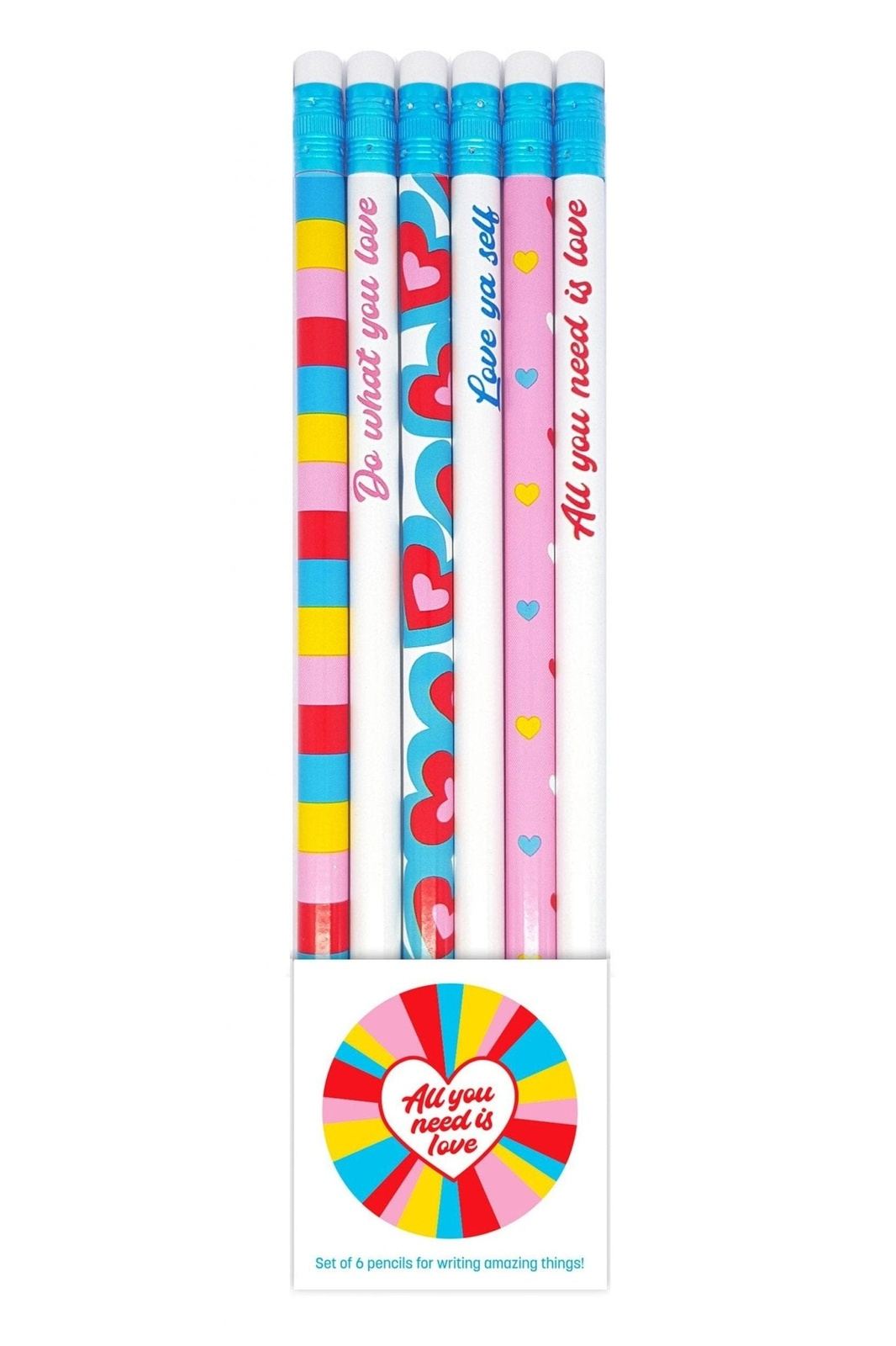 All You Need Is Love - Pencil Set - Tea for Three: A Children's Boutique-New Arrivals-TheT43Shop