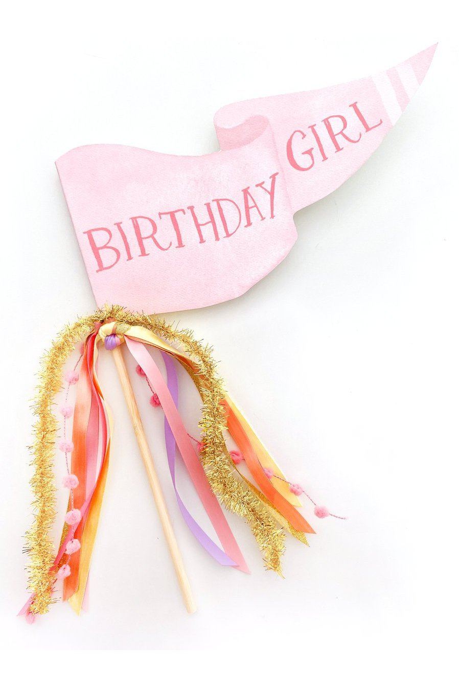 Birthday Girl Party Pennant - Tea for Three: A Children's Boutique-New Arrivals-TheT43Shop