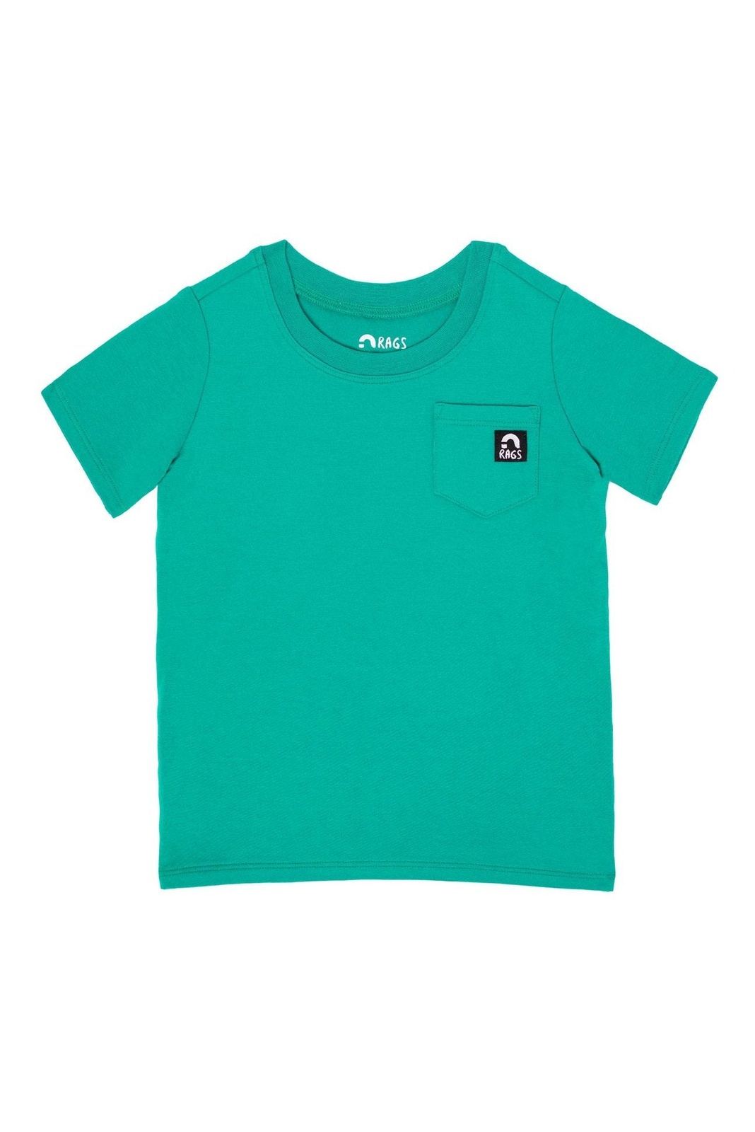 Essentials Short Sleeve Chest Pocket Rounded Tee - 'Teal' - Tea for Three: A Children's Boutique-New Arrivals-TheT43Shop
