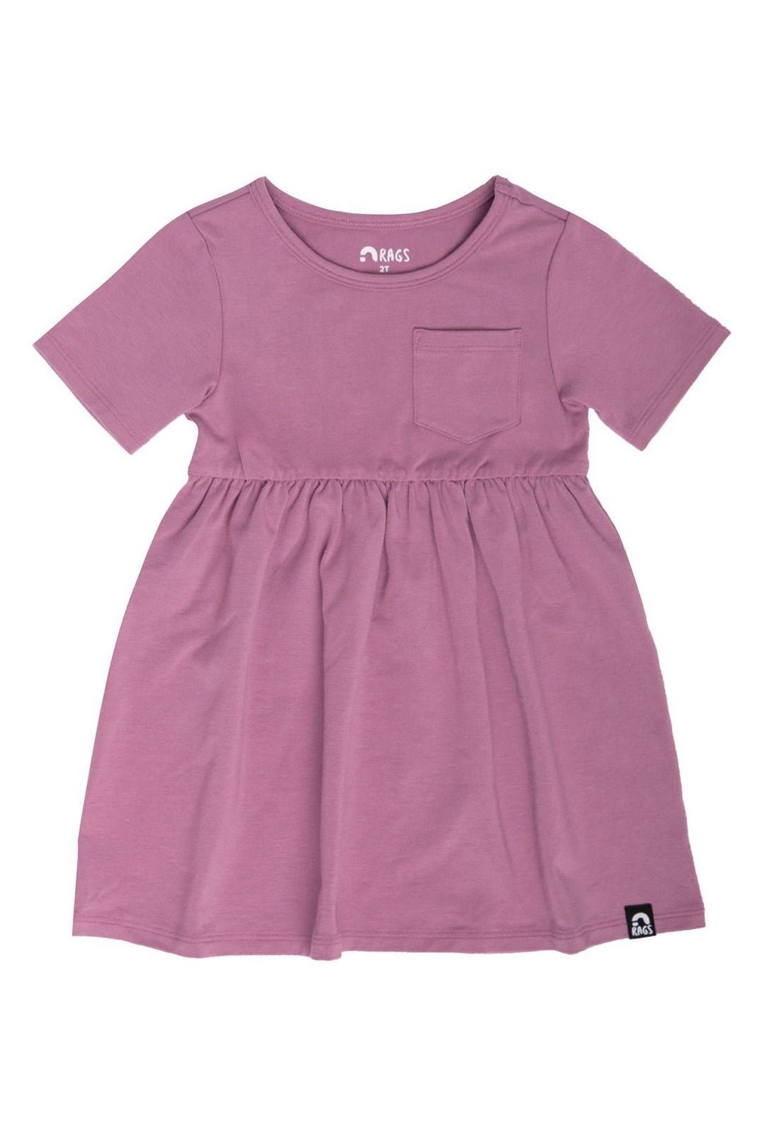 Essentials Short Sleeve with Chest Pocket Dress - 'Lavender' - Tea for Three: A Children's Boutique-New Arrivals-Tea for Three: A Children's Boutique