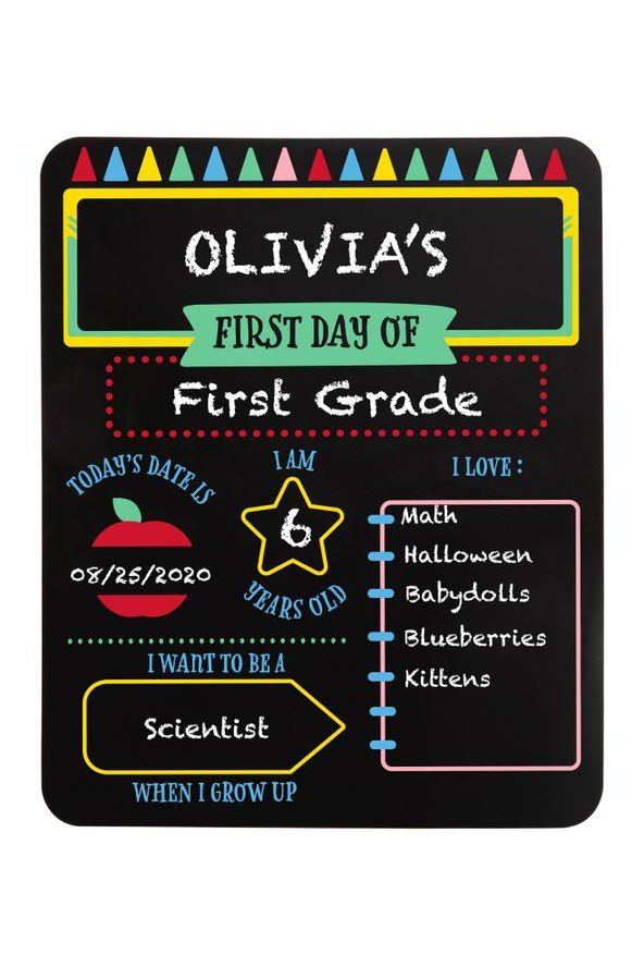 First and Last Day of School Reversible Highlights Chalkboard - Tea for Three: A Children's Boutique-New Arrivals-TheT43Shop