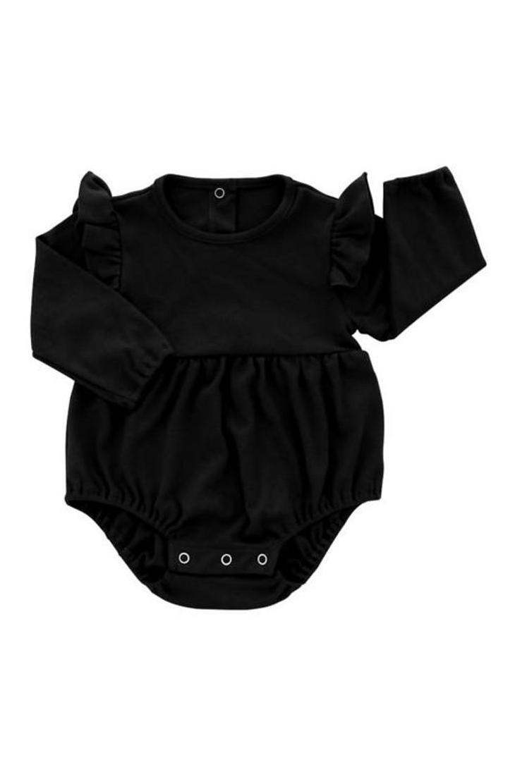 Flutter Long Sleeve Bodysuit, Midnight - Tea for Three: A Children's Boutique-New Arrivals-TheT43Shop