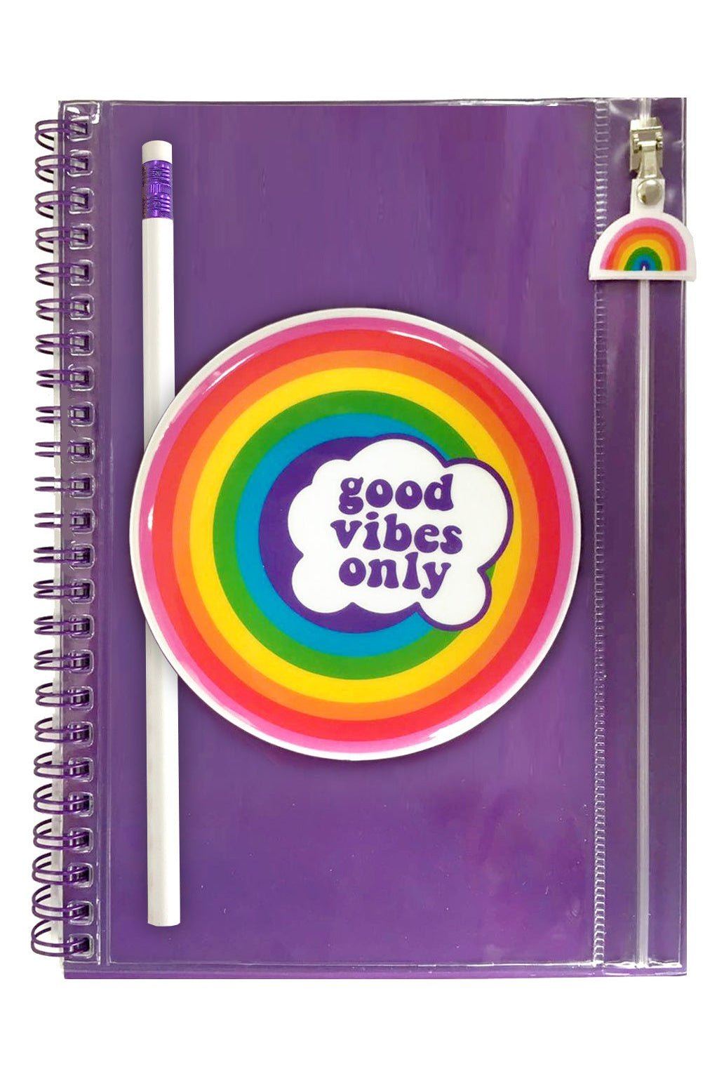 Good Vibes Only Pencil Pouch Journal - Tea for Three: A Children's Boutique-New Arrivals-TheT43Shop
