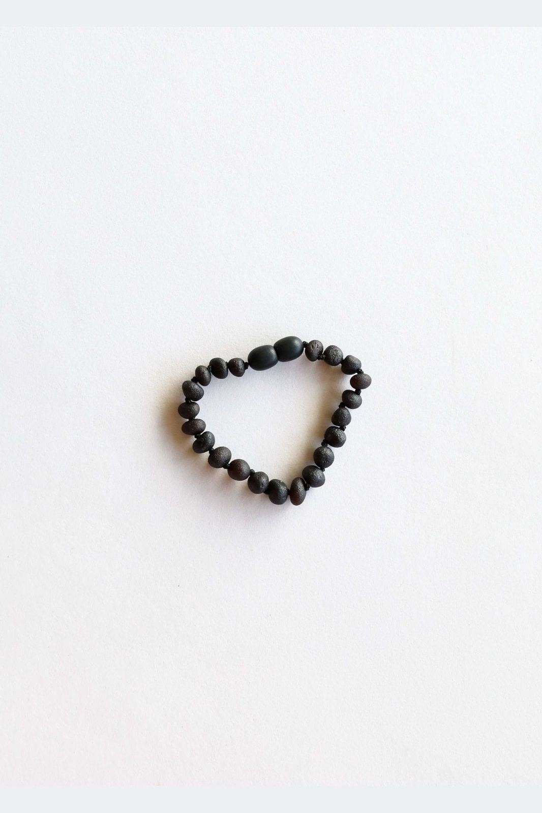 Kids: Raw Black Amber Teething Anklet or Bracelet - Tea for Three: A Children's Boutique-New Arrivals-TheT43Shop
