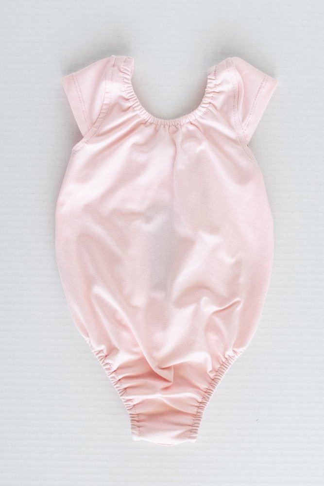 Mags Cap Sleeve Leotard - Baby Pink - Tea for Three: A Children's Boutique-New Arrivals-TheT43Shop