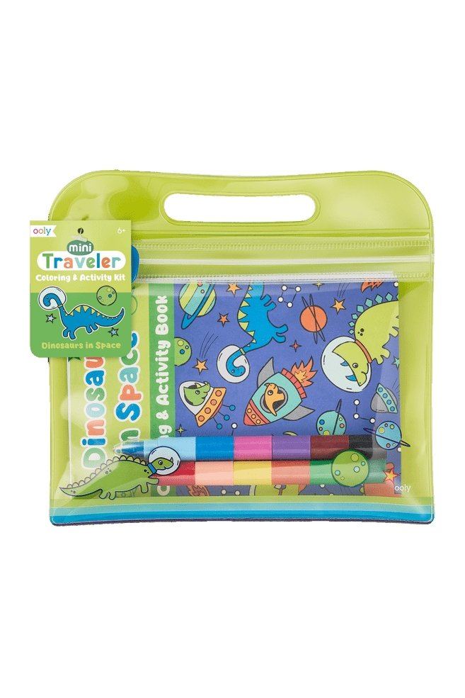 Mini Traveler Coloring & Activity Kit: Dinosaurs In Space - Tea for Three: A Children's Boutique-New Arrivals-TheT43Shop