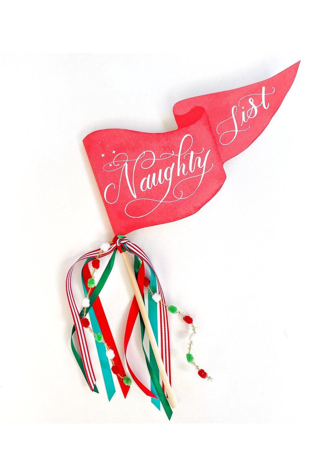 Naughty List Party Pennant - Tea for Three: A Children's Boutique-New Arrivals-TheT43Shop