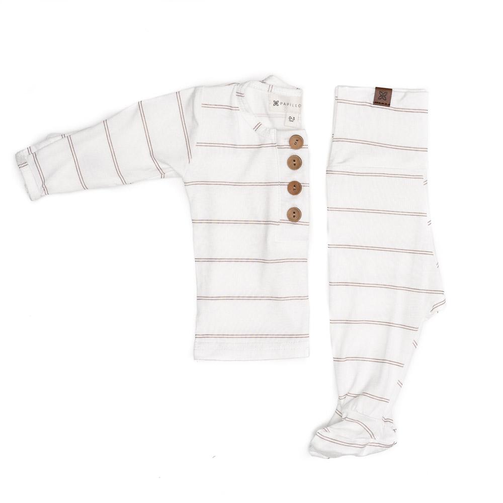 Charlie Knit Set - Striped Fawn Tea for Three: A Children's Boutique