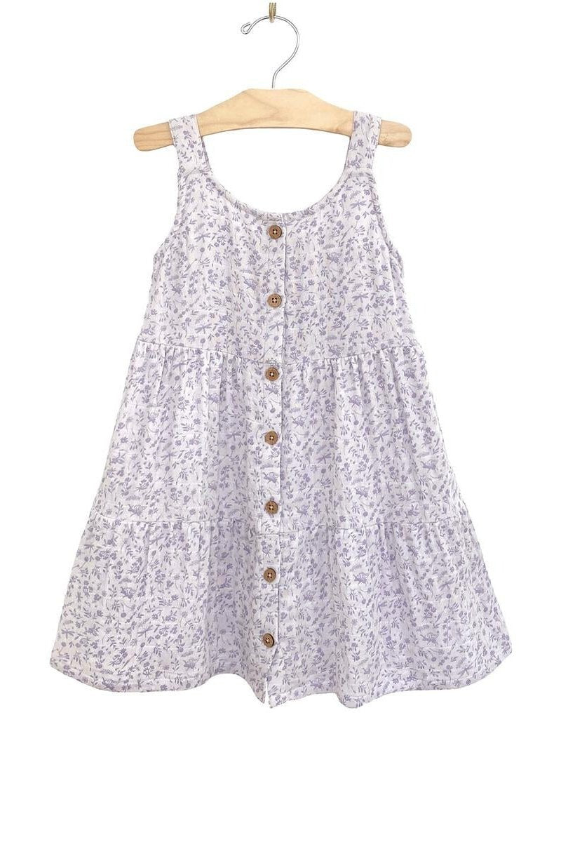 Violet Fairies Tiered Tank Button Dress Tea for Three: A Children's Boutique