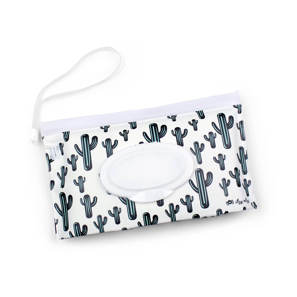 Cactus Take and Travel Pouch Reusable Wipes Cases Tea for Three: A Children's Boutique