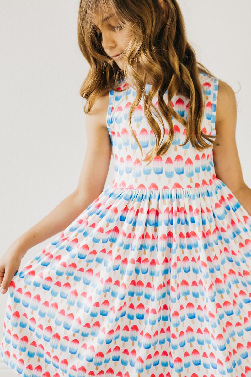 Red, White & Cute Tank Twirl Dress Tea for Three: A Children's Boutique