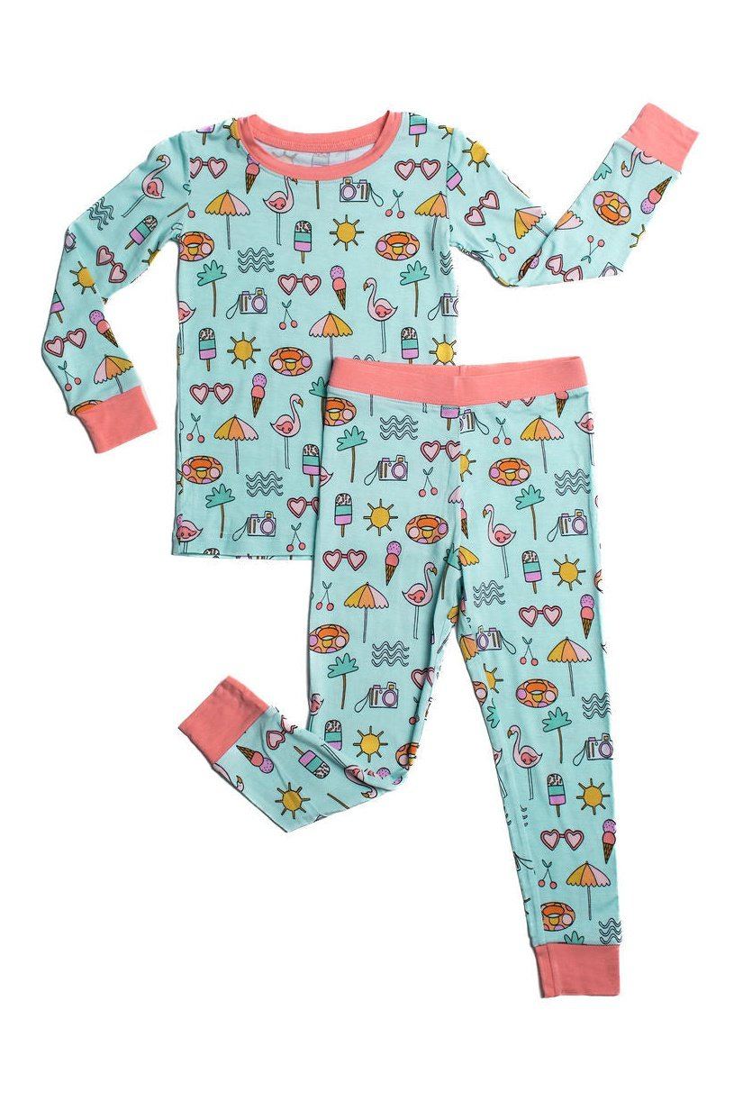 Pool Party Two-Piece Pajama Set Tea for Three: A Children's Boutique