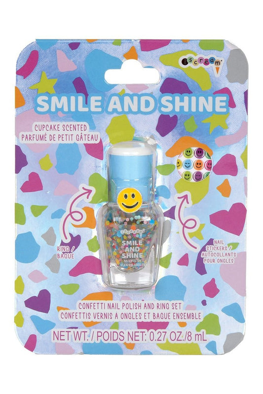 Smile and Shine Nail Polish Ring Set Tea for Three: A Children's Boutique