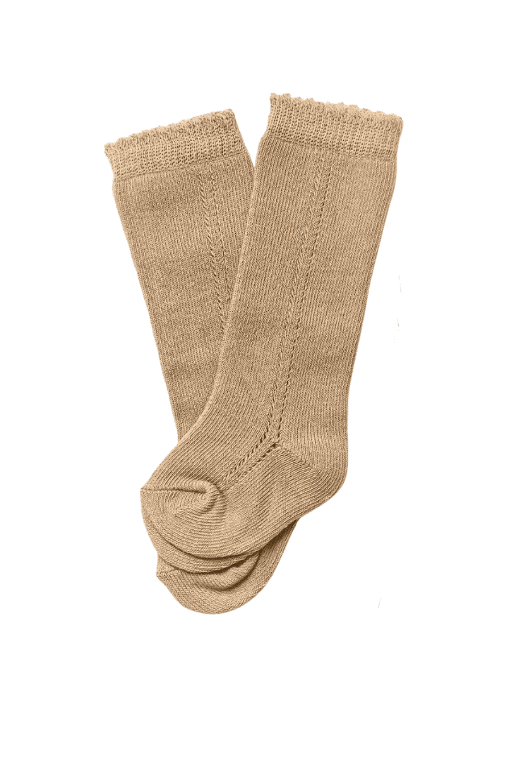Ryleigh Knee High Socks - Brown Tea for Three: A Children's Boutique