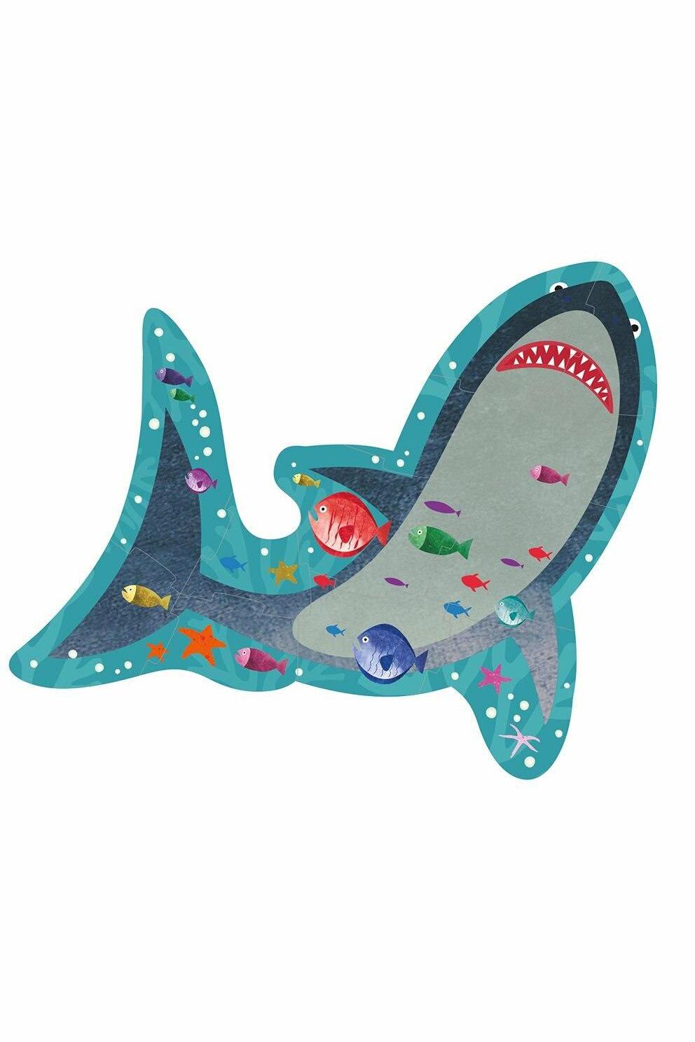 Shark 12pc Shaped Jigsaw with Shaped Box - Tea for Three: A Children's Boutique-New Arrivals-TheT43Shop